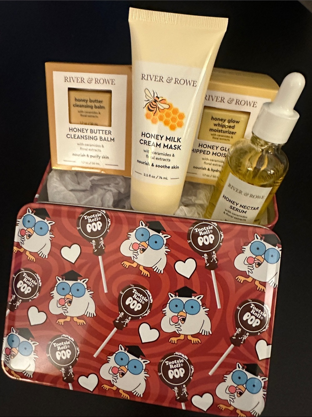 Gift Set River & Rowe Honey Milk Cream Mask Serum cleansing balm & moisturizer